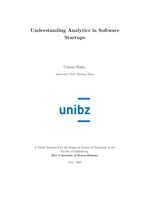 Understanding Analytics in Software Startups