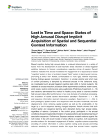 Lost in Time and Space: States of High Arousal Disrupt Implicit Acquisition of Spatial and Sequential Context Information