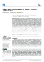 Fractals as Pre-Training Datasets for Anomaly Detection and Localization