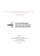 Decidability Boundaries in Formal Verification of Declarative Distributed Systems