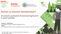 Farmer or tourism entrepreneur? An economic assessment of commercial agritourism in South Tyrol/Italy