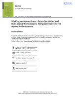 Walking on Alpine grass - Grass socialities and their global connections: Perspectives from the Alpine Anthropocene
