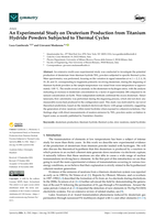 An Experimental Study on Deuterium Production from Titanium Hydride Powders Subjected to Thermal Cycles