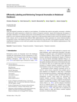 Efficiently Labeling and Retrieving Temporal Anomalies in Relational Databases