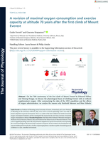 A revision of maximal oxygen consumption and exercise capacity at altitude 70 years after the first climb of Mount Everest
