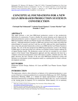 Conceptual Foundations for a New Lean BIM-Based Production System in Construction