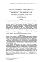 BIM objects library for information exchange in public works: the use of proprietary and open formats