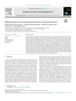 Optimal design of a series hybrid powertrain for an agricultural tractor