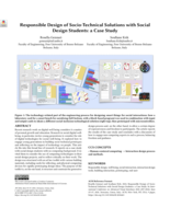Responsible Design of Socio-Technical Solutions with Social Design Students: A Case Study