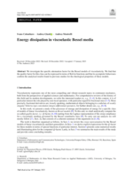 Energy dissipation in viscoelastic Bessel media