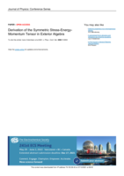 Derivation of the Symmetric Stress-Energy-Momentum Tensor in Exterior Algebra