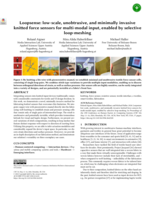 Loopsense: Low-scale, unobtrusive, and minimally invasive knitted force sensors for multi-modal input, enabled by selective loop-meshing