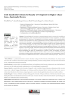 UDL-based interventions for Faculty Development in Higher Education: a Systematic Review