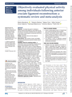 Objectively evaluated physical activity among individuals following anterior cruciate ligament reconstruction: a systematic review and meta-analysis
