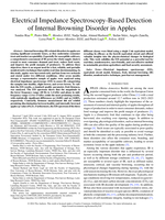 Electrical Impedance Spectroscopy-Based Detection of Internal Browning Disorder in Apples