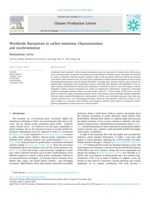 Worldwide fluctuations in carbon emissions: Characterization and synchronization