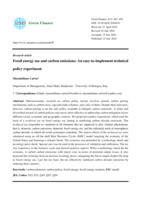Fossil energy use and carbon emissions: An easy-to-implement technical policy experiment