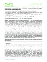 Assessing the levels of soil water availability that minimize the damage of heatwaves to potted grapevines