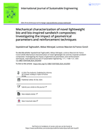 Mechanical characterization of novel lightweight bio and bio-inspired sandwich composites: Investigating the impact of geometrical parameters and reinforcement techniques