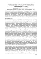 Instrumented covariation under two theoretical lenses