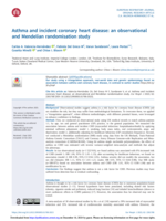 Asthma and incident coronary heart disease: an observational and Mendelian randomisation study