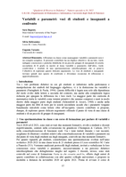 Variabili e parametri: voci di studenti e insegnanti a confronto