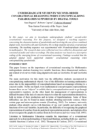 Undergraduate students' second-order covariational reasoning when conceptualizing paraboloids supported by digital tools