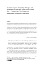 Journeys Beyond: Navigating Through Land, Movement and the Dead in the Italian Eastern Alps: Perspectives from elsewhere