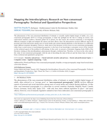 Mapping the Interdisciplinary Research on Non-consensual Pornography: Technical and Quantitative Perspectives