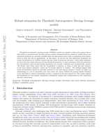 Robust estimation for Threshold Autoregressive Moving-Average models