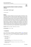 Spatial Competition Models in Health Care Markets: A Review