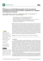 Performance and Self-Representation of Socioemotional Competencies in Preschool Children: Implication for Adaptive Developmental Outcome