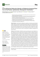 Unravelling the Molecular Identity of Bulgarian Jumping Plant Lice of the Family Aphalaridae (Hemiptera: Psylloidea)