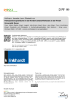 Partizipationsspielräume in der KinderLiteraturWerkstatt an der Freien Universität Bozen