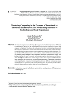 Mastering Computing in the Presence of Functional vs. Emotional Technostress: The Moderating Influence of Technology and Task Dependency