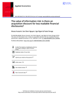 The value of information risk: Is there an acquisition discount for less readable financial disclosures?