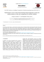 Performances of an in-line deep learning-based inspection system for surface defects of die-cast components for hybrid vehicles