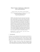 Object-Centric Conformance Alignments with Synchronization
