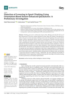 Detection of Lowering in Sport Climbing Using Orientation-Based Sensor-Enhanced Quickdraws: A Preliminary Investigation