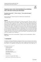 Sequence-aware news recommendations by combining intra- with inter-session user information