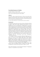 Lexicalized pauses in Italian
