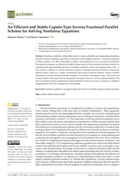 An Efficient and Stable Caputo-Type Inverse Fractional Parallel Scheme for Solving Nonlinear Equations
