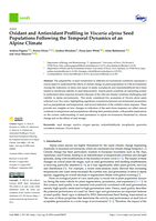 Oxidant and Antioxidant Profiling in Viscaria alpina Seed Populations Following the Temporal Dynamics of an Alpine Climate