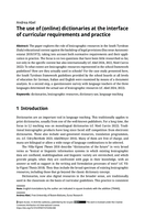 The use of (online) dictionaries at the interface of curricular requirements and practice