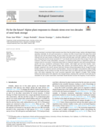 Fit for the future? Alpine plant responses to climatic stress over two decades of seed bank storage
