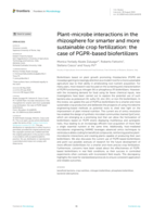 Plant-microbe interactions in the rhizosphere for smarter and more sustainable crop fertilization: the case of PGPR-based biofertilizers