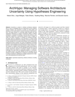 ArchHypo: Managing Software Architecture Uncertainty Using Hypotheses Engineering