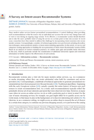 A Survey on Intent-aware Recommender Systems