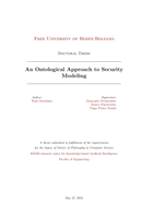 An Ontological Approach to Security Modeling