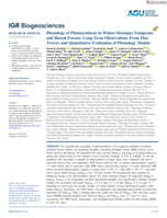 Phenology of Photosynthesis in Winter-Dormant Temperate and Boreal Forests: Long-Term Observations From Flux Towers and Quantitative Evaluation of Phenology Models